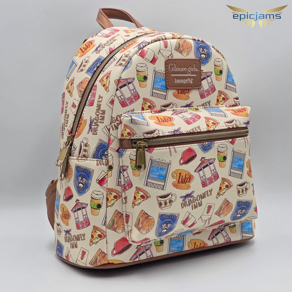 Loungefly Gilmore Girls Icons Mini Backpack New - Picture 2 of 6